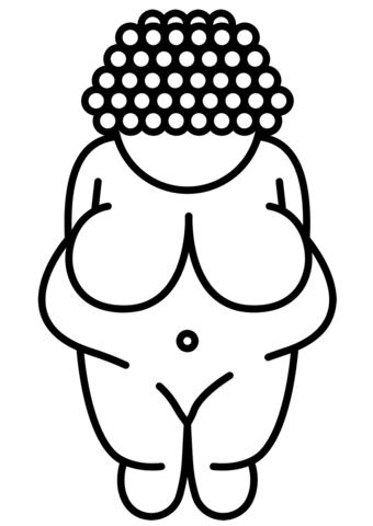 Venus Of Willendorf Coloring Page